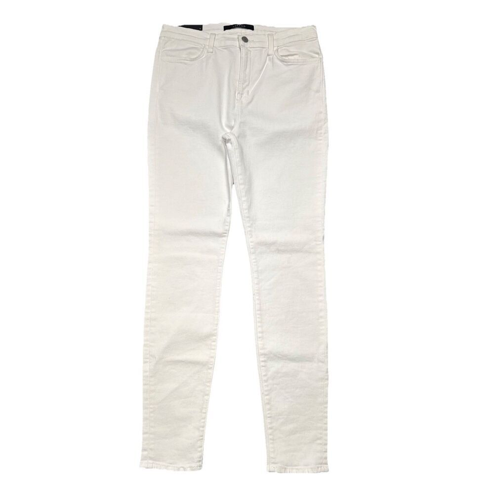 J Brand Maria High Rise Skinny Leg White Jeans 31 (30x29.5) Stretch Denim Womens